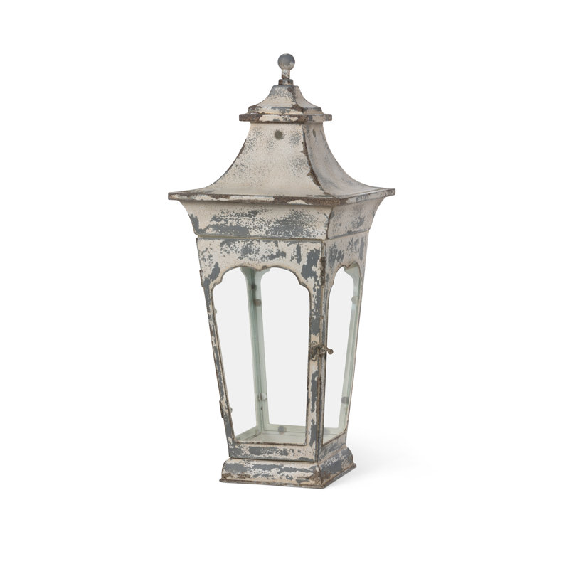 Windsor Lantern, Large, 26.8" H x 9.8" W x 9.8" D, Antique White