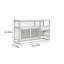 Nouvelle table de buffet d'inspiration zen chinois