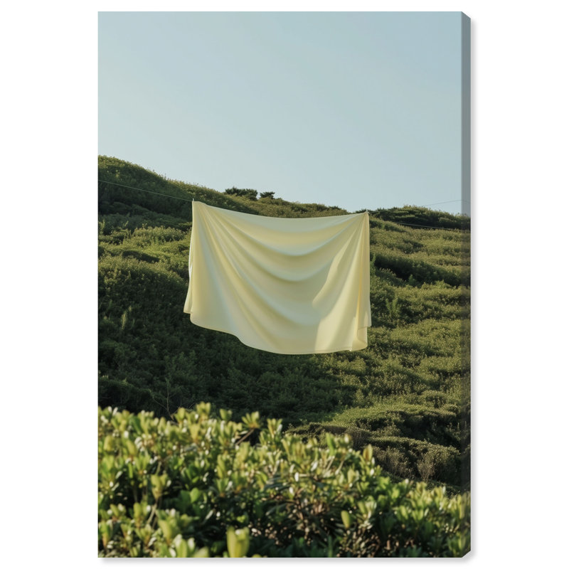 Floating Cotton II Canvas Bath & Laundry Print by Oliver Gal, Black Frame, 10 x 15, 30"H x 20"W, Gallery Wrapped