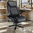 Inbox Zero 600LBS Large Heavy Duty Office Chair With 5D Flip Arms, Big And Tall Office Chair With Pocket Spring Cushion, Extra Wide Office Chair With Adjustable Lumbar Support,Dual Rubber Wheel