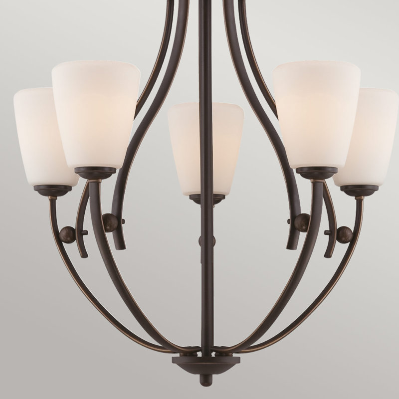 Rhinehart 5 - Light Shaded Chandelier
