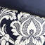 Housse de couette 6 pièces de style transitionnel double / grand avec fermeture à boutons, motif complexe et tissage croisé-127364455
