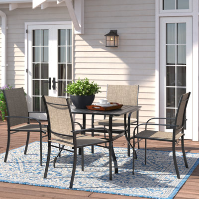 Argyri Square 4 - Person 37" Long Dining Set