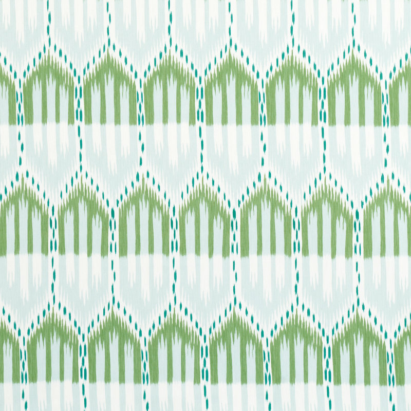 Bukhara Ikat Fabric, Mineral And Leaf