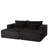 87 Inch Oversized Sectional Lounge Chaise, No Assembly Required, Cloud Plush Loveseat With Two Removable Footstools, Fluffy Modern Sleeper Chair For Indoor Living Room-1223400241