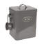 Grey Metal Treat Jar With Latch Lid