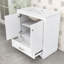 Meuble-lavabo en bois avec lavabo en céramique, tablette réglable et tiroir-1133982955