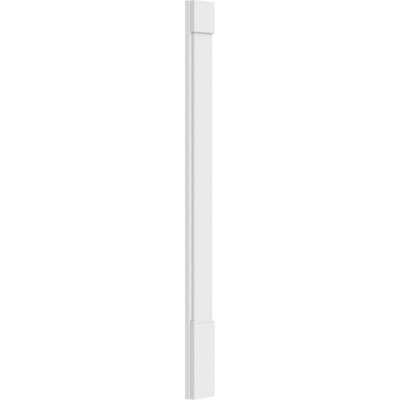 Pilastre simple en PVC TruCraft (la paire), Base et chapiteau standards, H 72 po x l 6 po