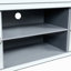 Console multimédia 47 po avec portes en verre Diamond, porte à deux portes et espace de rangement ouvert, compatible avec les téléviseurs de 50 po