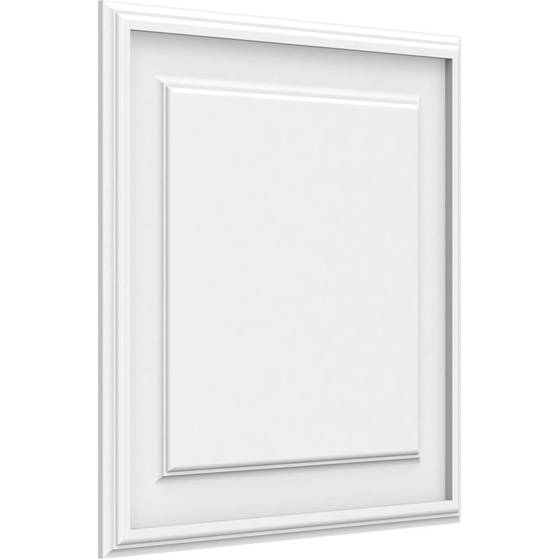 Panneau mural surélevé en PVC blanc Legacy, H 20 po x l 20 po x P 0,63 po