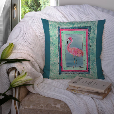Flamingo Outdoor Square Pillow Cover & Insert