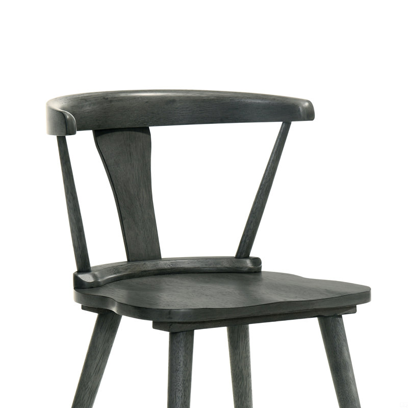 [Set Of 2]Dining Chairs, Solid Wood Side Chairs, Easy Assembly, Gray