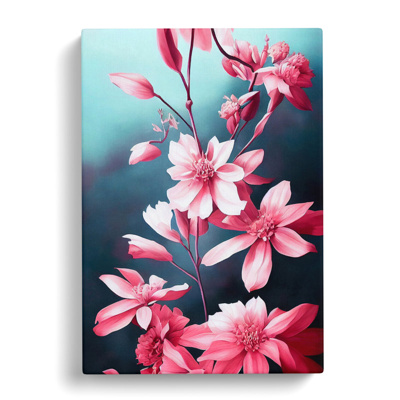 Small Flowers - Wrapped Canvas, 76cm H x 50cm W x 3cm D