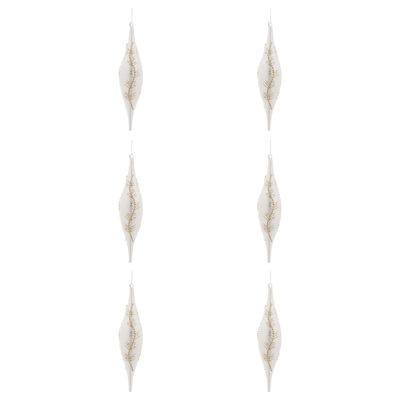 Large Glass Ornament Set (Set of 6)