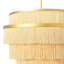 Lustre en métal à 5 niveaux avec frange Boho
