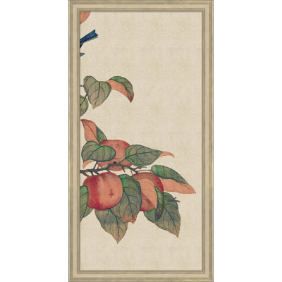 Birds and Fruit Triptych, impression encadrée sur verre 3 pi