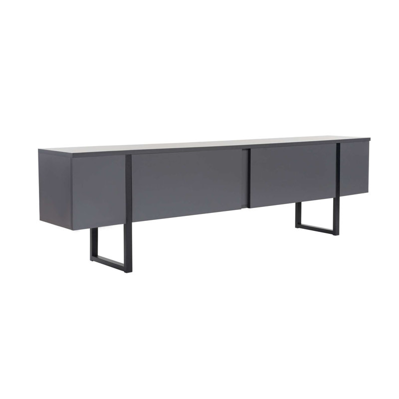 Meuble télé, Anthracite / noir