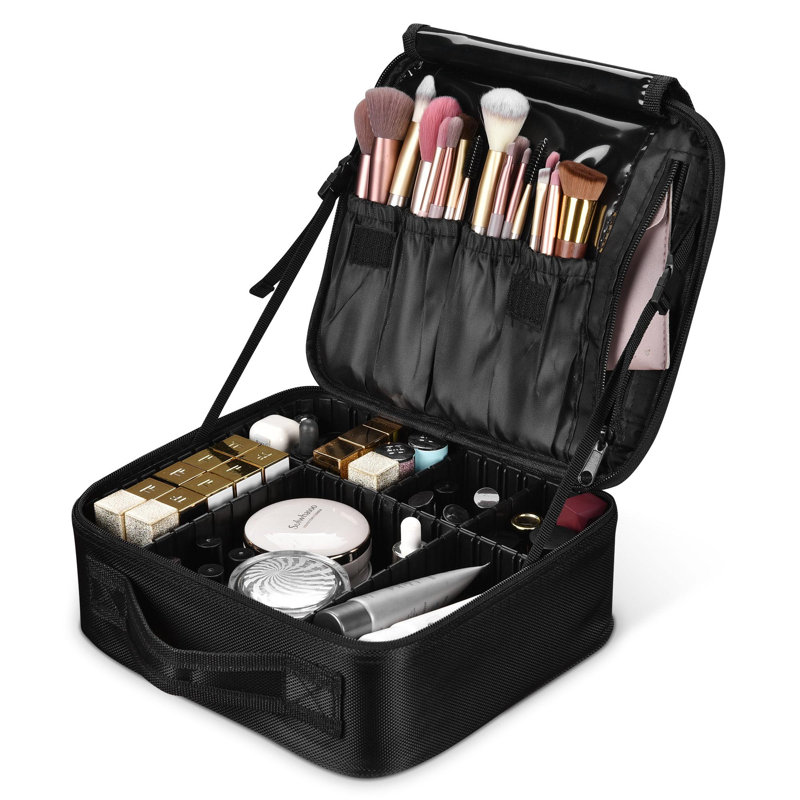 Organisateur de maquillage en tissu , Noir