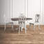 Ensemble de table de salle à manger à piédestal pour 4 personnes avec chaises Splat-124174461