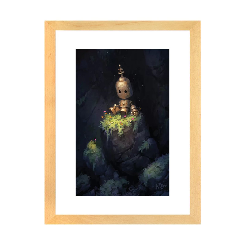 Art sur toile Secret Garden, Papier encadré naturel, H 32 po x l 24 po x P 1 po