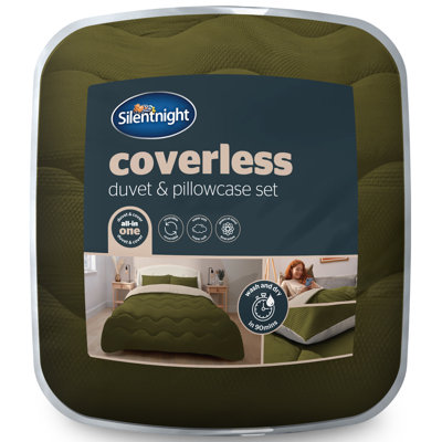 Silentnight Seersucker Coverless Duvet 10.5 Tog With Matching Pillowcases,  All Seasons