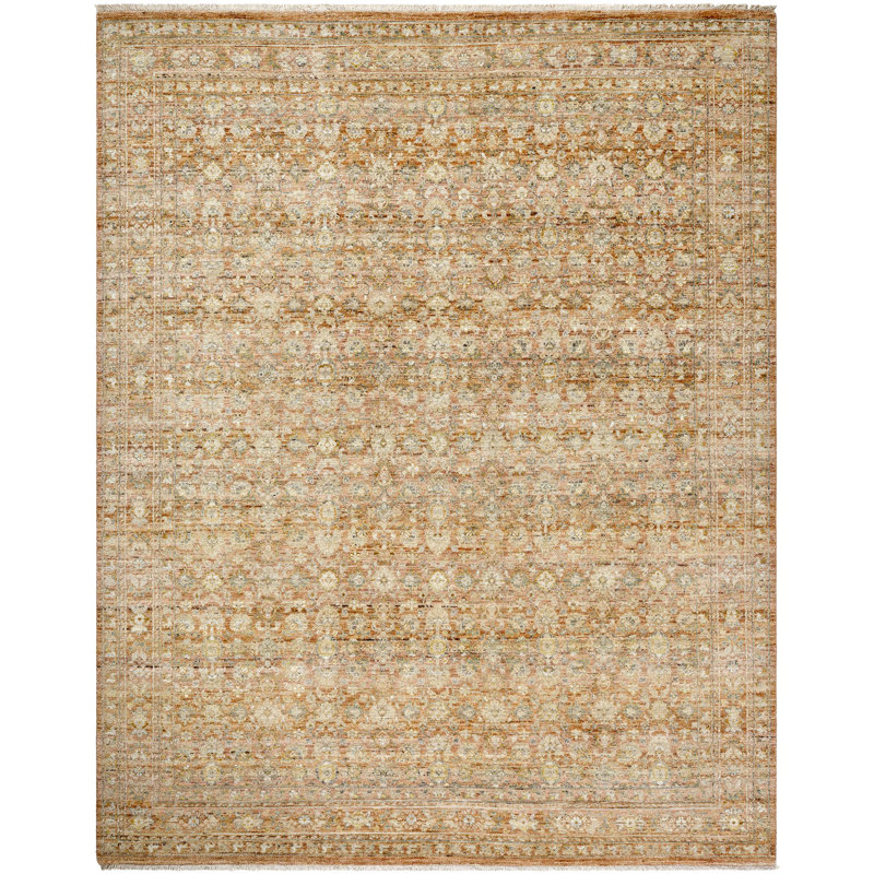 Rectangle Zeenat Wool Area Rug, Rectangle 10' x 14'