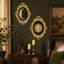 Ensemble de 2 décorations baroques soleil et lune