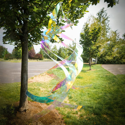 Quartet irisé avec cristal en plastique