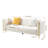 Dreiling 77.6" Faux Leather Tuxedo Arm Sofa-1026256336