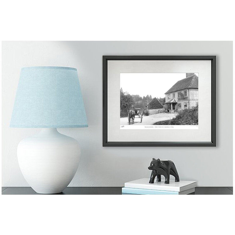 Hascombe, The White Horse 1906 by Francis Frith - Single Picture Frame Print, 60cm H x 80cm W x 2.3cm D