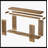 70.9" Console Table, Farmhouse 2-Tier Sofa Table With Vertical Stripe Legs