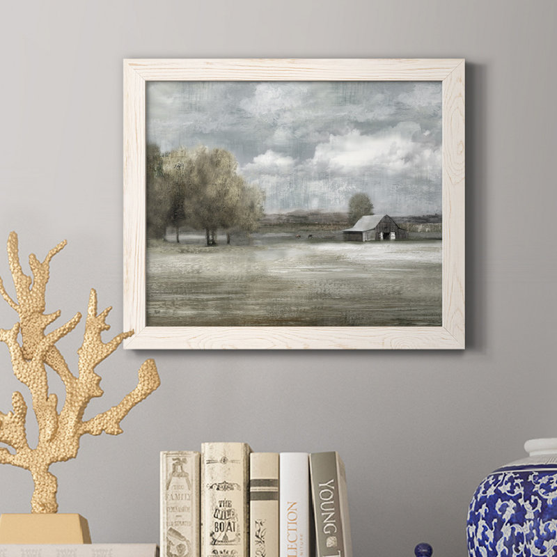 Country Quiet - Peinture sur toile encadrée, Blanc, H 24 po x l 18 po x P 1,5 po