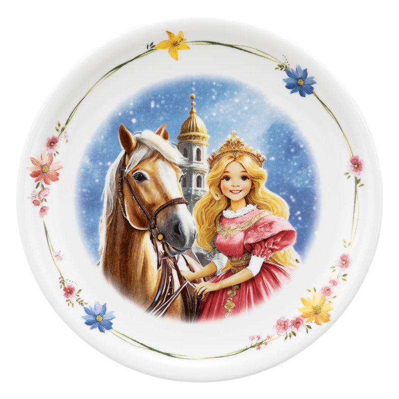 Compact 25.4cm Porcelain Dinner Plate