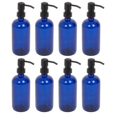 8x Glass Soap Dispensers - 500ml