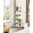 5 Tiers Storage Shelves, Metal Shelving Unit for Kitchen Pantry Shelf, White-96652279