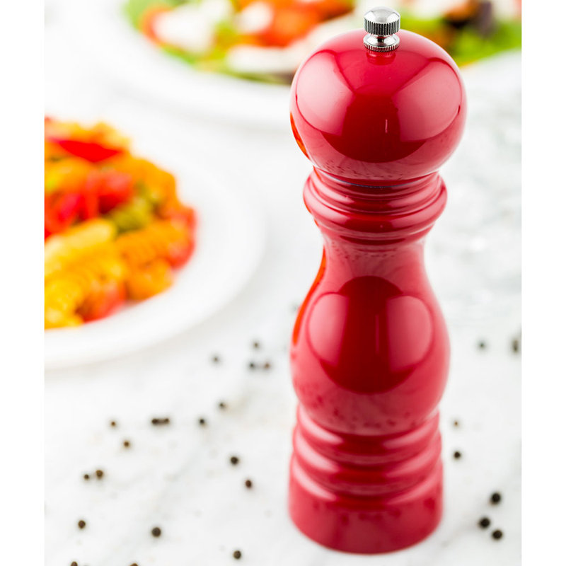 Moulin à poivre, Rouge, H 7,5 po x l 2,3 po x P 2,3 po