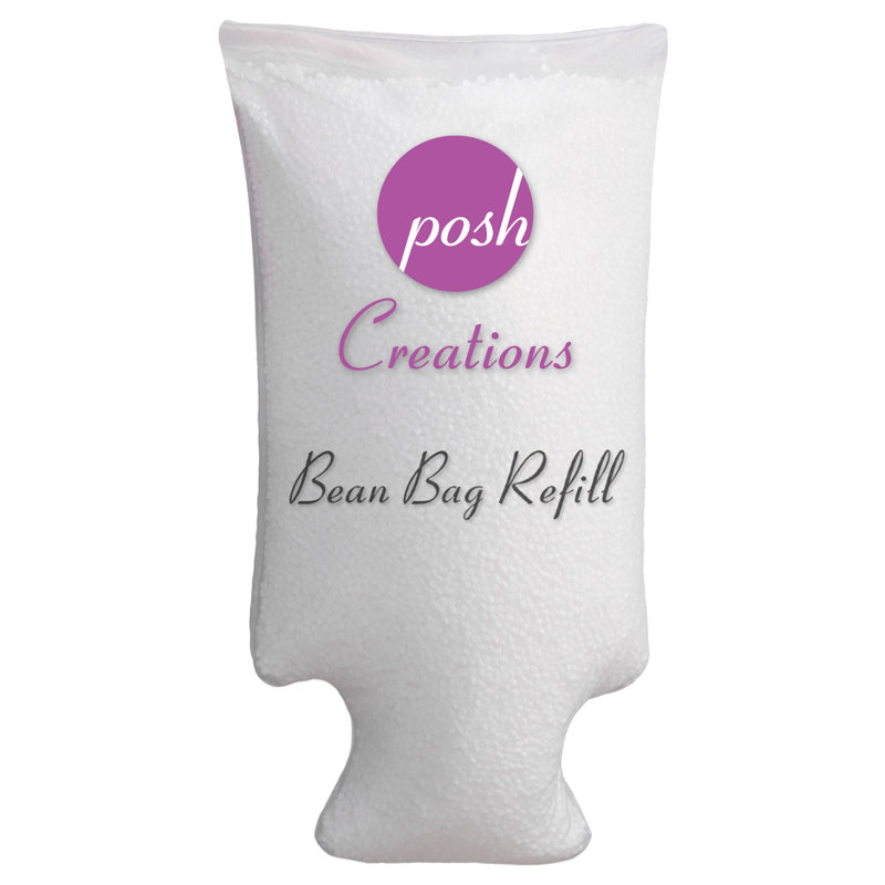 Bean Bag Refill, Foam Filling Bean Refill with EZ-Pour Zipper Spout, Replacement Fill of EPS Beads to Fluff Up Your Bean Bags, Loungers, Pool Floats, Pillows and Crafts, White Small Bean Refill available in Multiple Pack Sizes