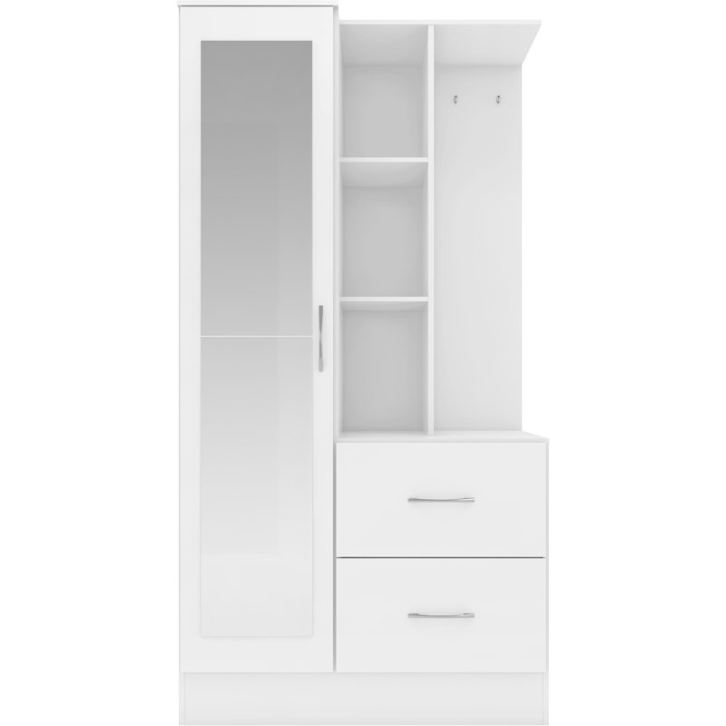 Cascio Wardrobe, White Gloss