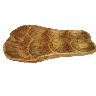 Loon Peak® Loïc Wood Divided Serving Dish