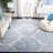 Jessa Ikat Gray/Blue Area Rug-33077964