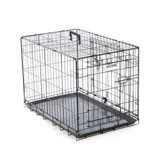 Metal Collapsible Pet Crate with 2 Doors