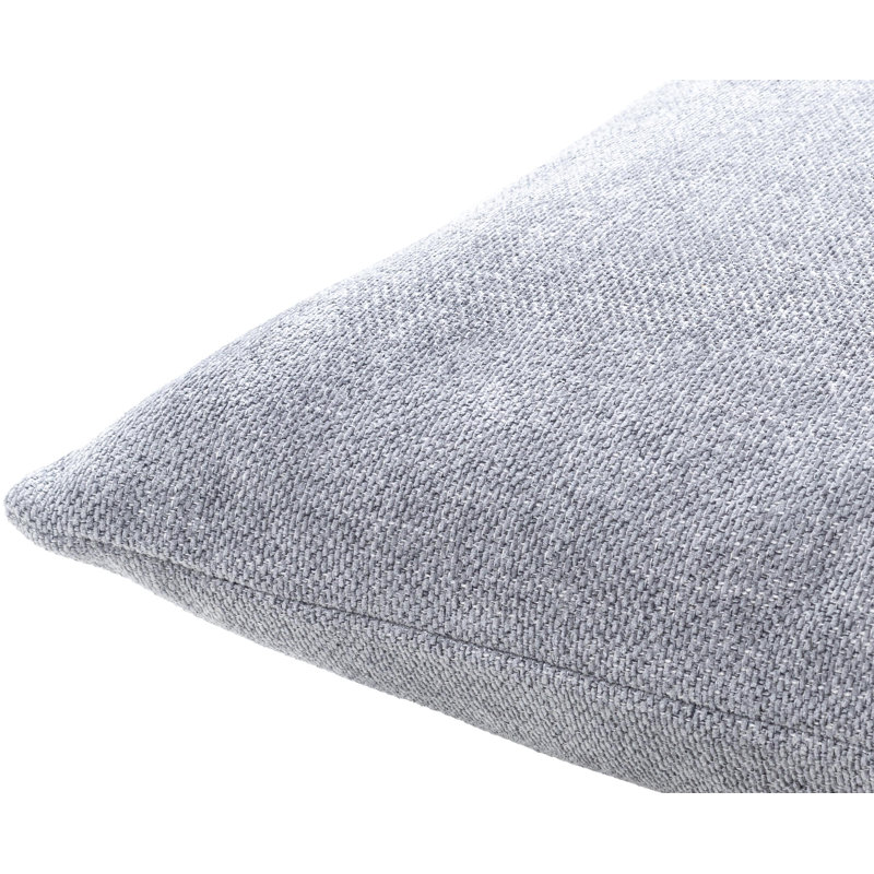 Blue 20" Square Reversible Polyester Throw Pillow