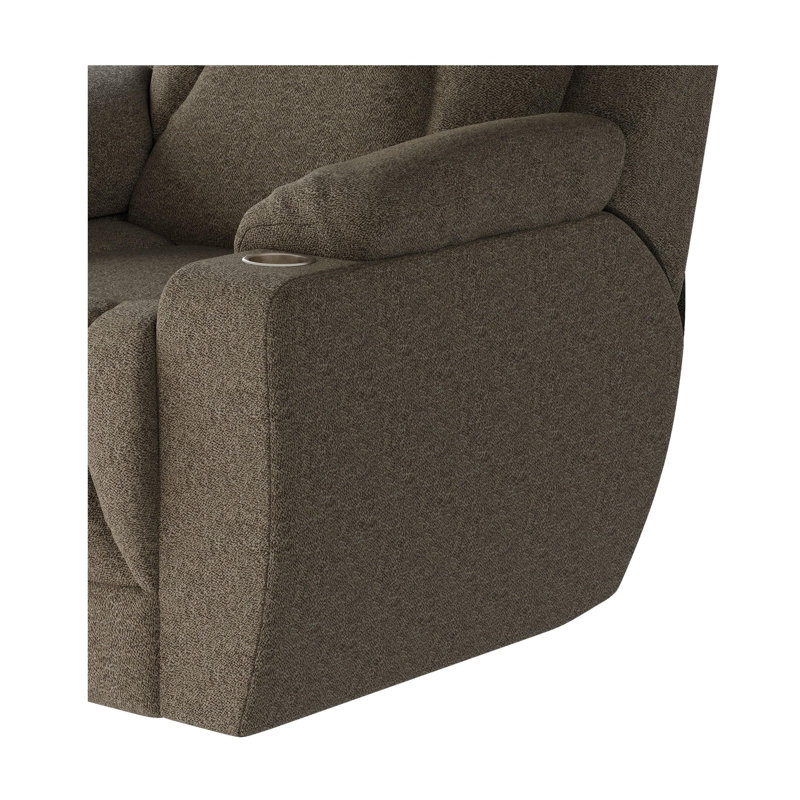 Fauteuil inclinable près du mur pour homme, Tanné, Mélange de polyester