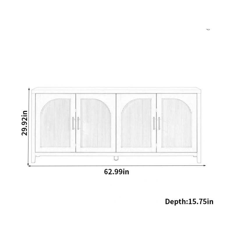 Armoire de rangement de style américain, Burlywood