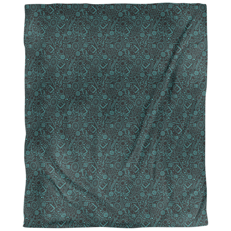 Tissu rpg lines, Sergé de coton, L 58 po x l 36 po, Bleu sarcelle