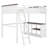 Queen Size Loft Bed With Desk, Open Shelf And A Storage Box, USB Charging Station, Loft Bed With Safety Guard & Ladder