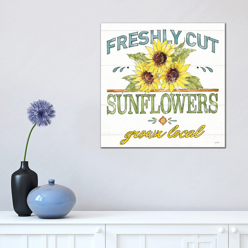 Sunflower Fields III 1 Piece Wrapped Canvas Wall Art, 45.72 cm H x 45.72 cm W