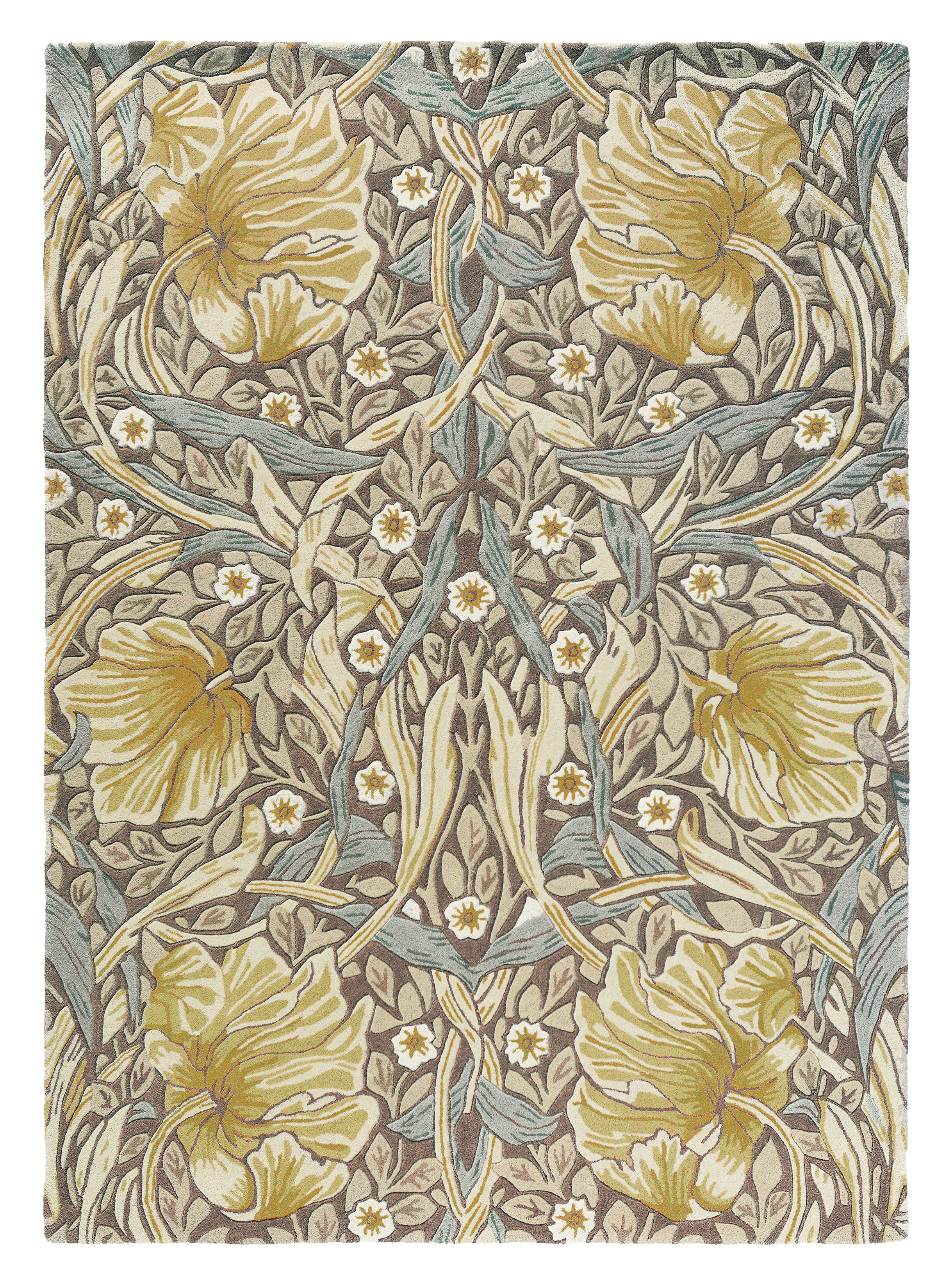 William Morris Floral Handmade Tufted Wool Bullrush Area Rug | Perigold