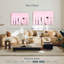 Outils dentaires sur fond rose-686225919