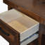 Bureau double caisson Bridgevine Home Sausalito 71 po, aucun assemblage requis, finition whisky